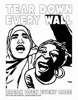 Coloring Tear Every Down Wall Justseeds Format Prison sketch template