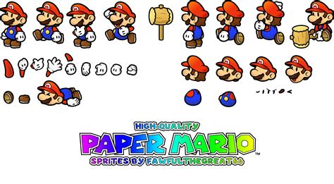 High Quality Paper Mario Sprites By Fawfulthegreat64 On Deviantart