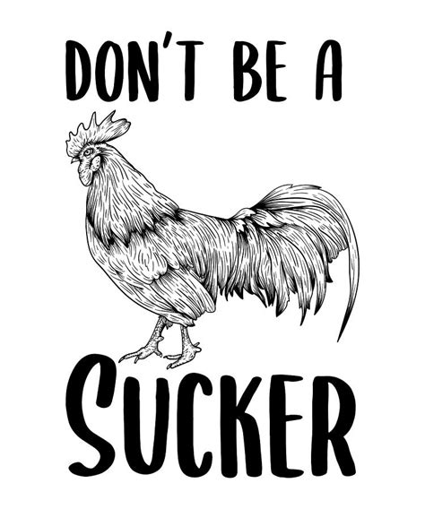 Funny Cock Sucker Rooster T Farming Digital Art By Qwerty Designs
