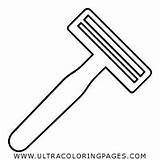 Razor Shaving Barba sketch template