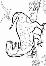 Coloring Dinosaur Dinosaure Trex Everfreecoloring Tsgos Fnaf Danieguto sketch template