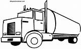 Tanker Peterbilt Camiones Camion Camión Clipartmag Flatbed sketch template