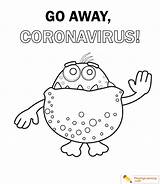 Coloring Coronavirus Kids Sheet sketch template