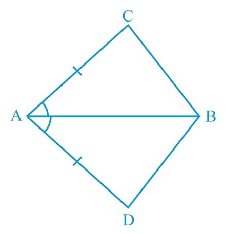 In Quadrilateral Acbd Ac Ad And Ab Bisects ∠a Show That Δabc ≅ Δabd