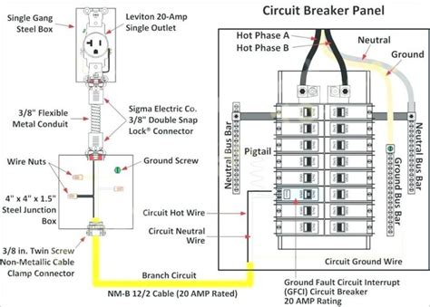 phase electric panel wiring diagram
