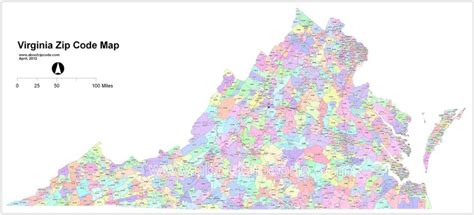 Zip Code Map Of Virginia Map