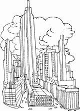 York Colorir Rascacielos Ciudades Ausmalbild Ausmalbilder Grattacieli Cidades Altos Laminas City5 sketch template