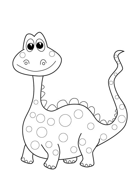 funny dinosaur coloring page  kids printable  dinosaur