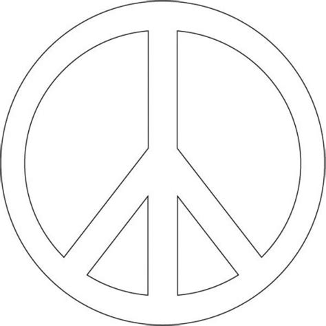 printable peace sign clipart