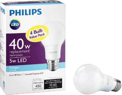 buy philips  medium led light bulb