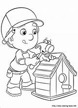 Coloring Tools Pages Handy Manny Getdrawings sketch template