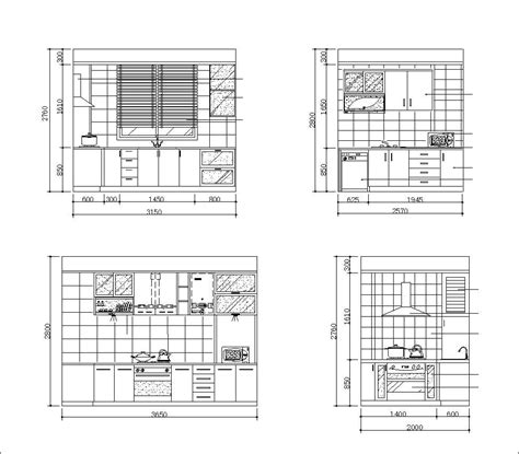 Various Kitchen Cabinet Autocad Blocks And Elevation V 1】all Kinds Of