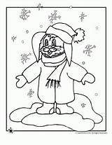 Coloring Pages Bunny Snow Classroomjr sketch template