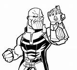 Thanos Gauntlet Infinity Endgame His Performs Guante Clipartmag Animados sketch template