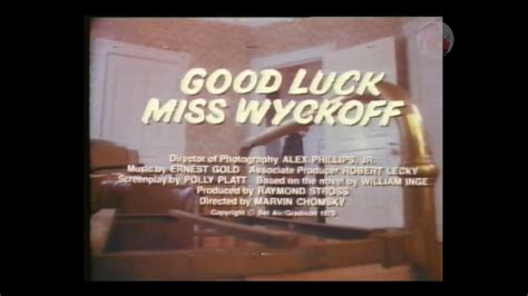 Good Luck Miss Wyckoff 1979 Vhs Trailer [7k Seven Keys Video