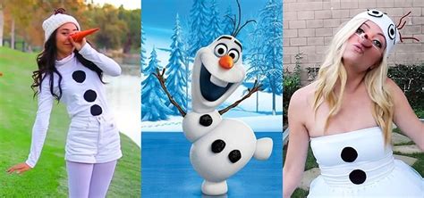 diy olaf costumes low cost halloween looks for frozen s