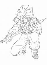 Trunks Coloring Future Pages Dbz Lineart Ssj Super Drawing Gohan Saiyan Deviantart Popular Searches Recent sketch template