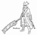 Bloodborne sketch template