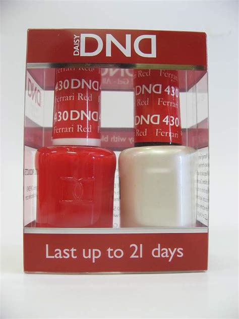 dnd soak off gel and nail lacquer 430 ferrari red manicure pedicure