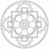 Mandala Tibetan Buddhismus Malvorlagen sketch template