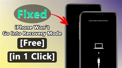 1 Click Fix Iphone Wont Go Into Recovery Mode Youtube