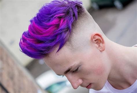 funky purple hairstyles  men  update hairstylecamp