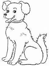 Dog Coloring Pages Dogs Animals Drawing Happy Printable House Pet Baby Color Kids Wild Sheets Drawings Colouring Beautiful Police African sketch template