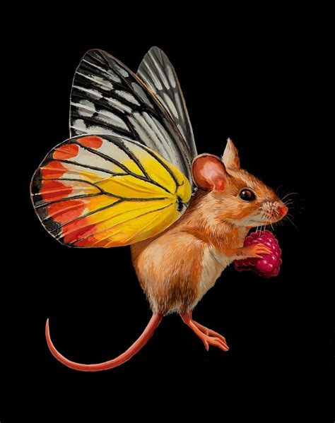 Hyperrealistic Depictions Of A Fictional Mouse Butterfly Species By