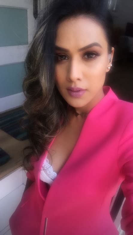 Nia Sharma Looked Stunning Hot In Pink Suit Revealing Her Bra See