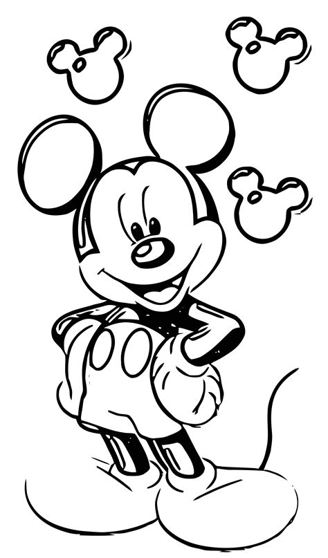 mickey mouse cartoon hd photo coloring page wecoloringpagecom