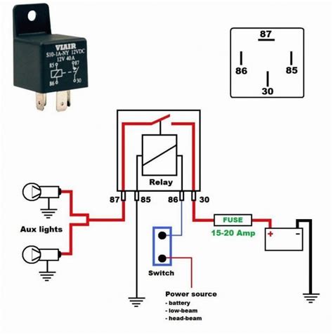 dc relay wiring diagram