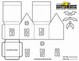 House Template Paper Templates Simple Pdf Printable Papercraft Halloween Doc Premium Cut Crafts Houses Haunted Choose Board sketch template