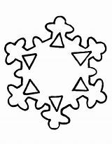 Snowflake Outline Line Clipart Templates Coloring Simple Clip Template Drawing Snow Easy Flake Patterns Cliparts Pages Vector Library Labels Learning sketch template