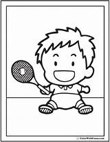 Coloring Sports Kids Sheets Tennis Pages Pdf Print Colorwithfuzzy sketch template