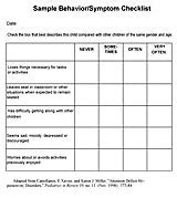 behavior checklist  children printable familyeducation