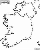 Irlanda Cartina Muta Mute Cartine Mappe Blank Irlande Irland Geografica Frontiere Nomi sketch template