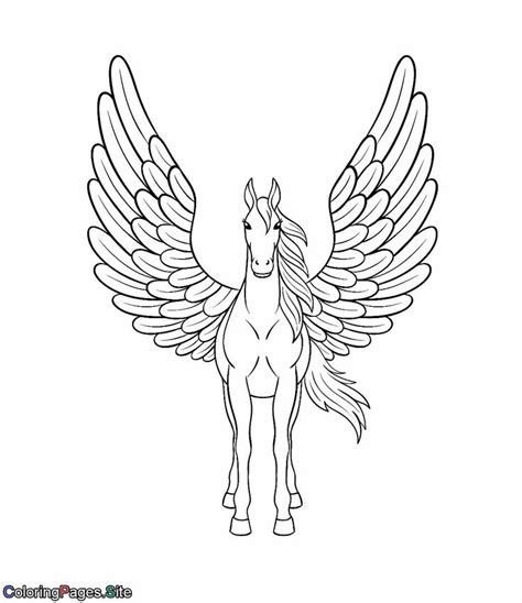 coloring page unicorn  wings unicorn coloring pages unicorn