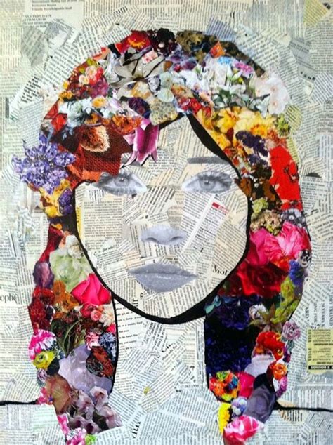 exclusive collage portrait art works paper art projects collage