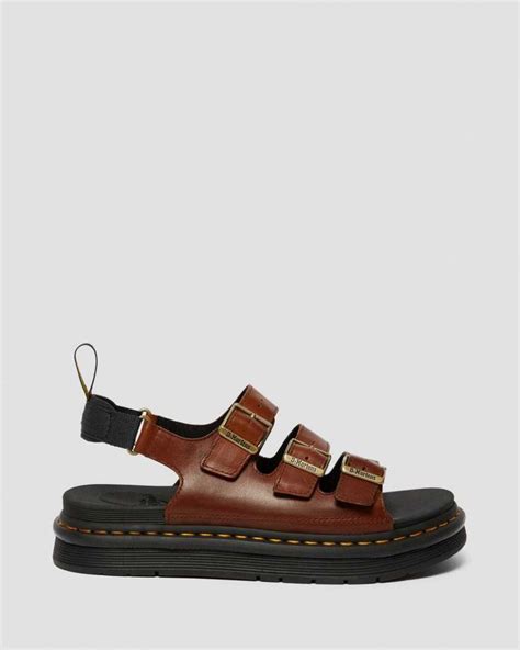dr martens sandals soloman mens luxor leather strap sandals tan luxor mens jakobsdiary