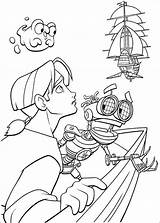Treasure Planet Coloring Pages Book sketch template