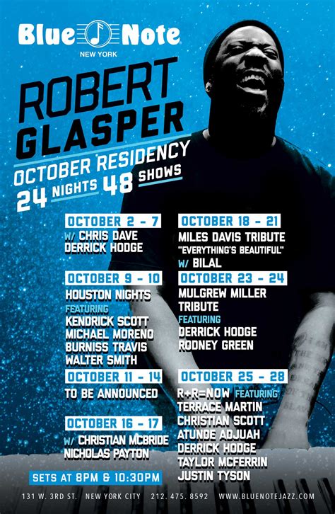 robert glasper announces october nyc residency with 48 shows at blue