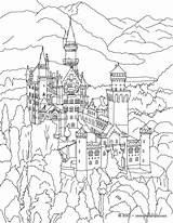 Castle Hogwarts Coloring Pages Getdrawings sketch template