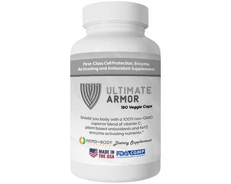 ultimate armor scientifically engineered health supplements mind body research llc