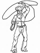 Cowboy Coloring Lasso Pages Cowboys Drawing Color Boys Western Print Printable Kids Sheets Colouring Drawings Spinning Easy Wide Boy Size sketch template