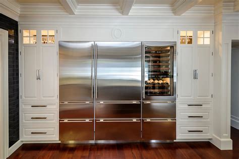 functional kitchen ideas  integrated refrigerator