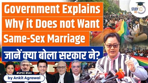 Govt On Same Sex Marriages Seeking Recognition Of Relationship Not