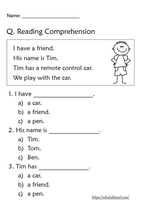prepared  list  worksheets  comprehension reading