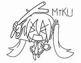 Miku Coloring Pages Hatsune Chibi Anime Coloringcrew Cat Template sketch template