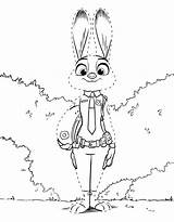 Zootopia Coloring Pages Kids Bestcoloringpagesforkids sketch template