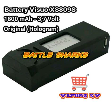 jual battery baterai drone visuo xss battle sharks  lapak warung kw bukalapak